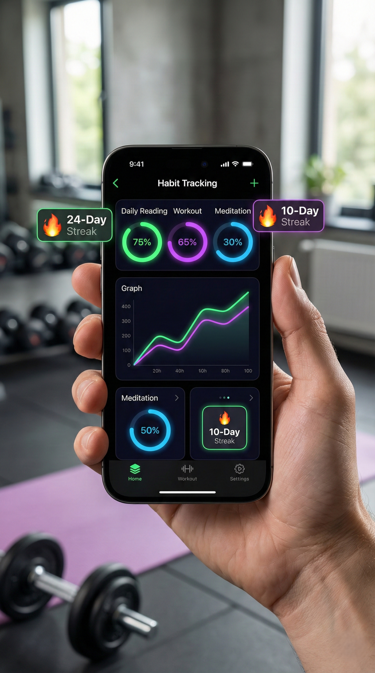 Stride Habit Tracker App – White-Label SaaS for Sale screenshot 1