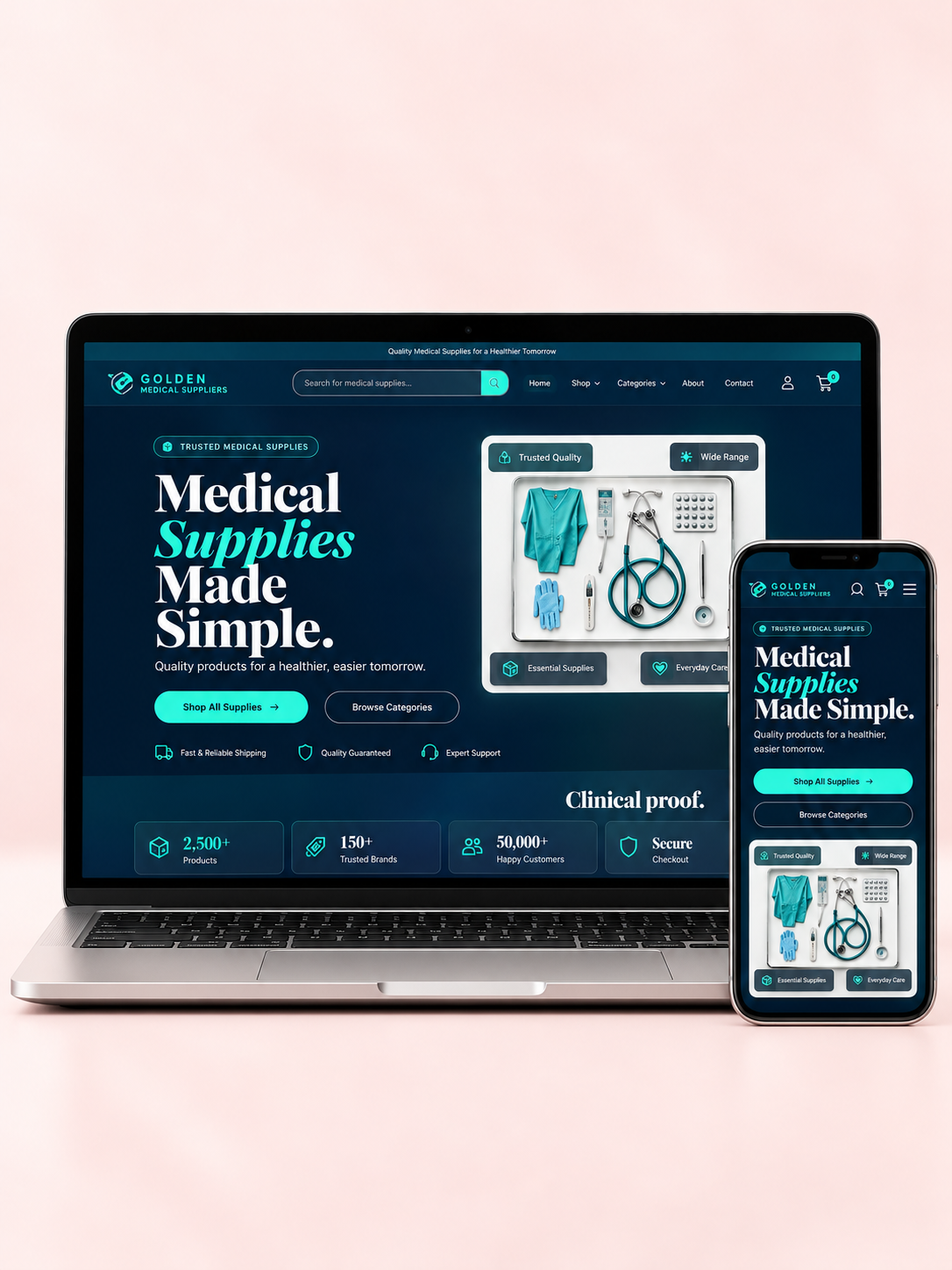 Ready-Made AI Medical Supplies Dropshipping Business screenshot 1