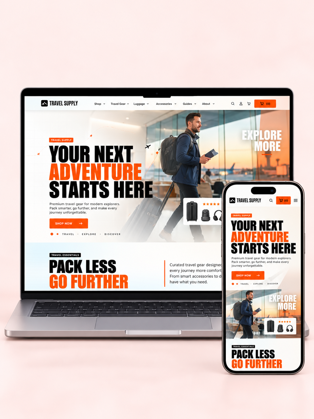 Ready-Made AI Travel Gear & Accessories Dropshipping Business screenshot 1