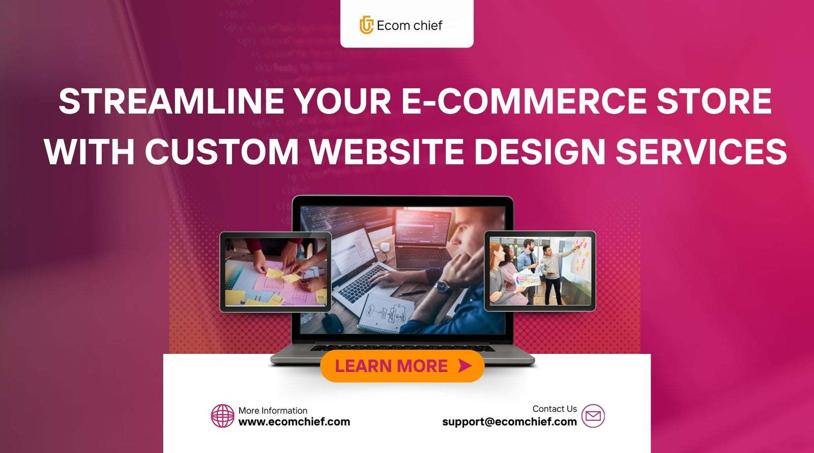 Ecom Web Streamline Your E-commerce Store with Custom Website Design Services ...
