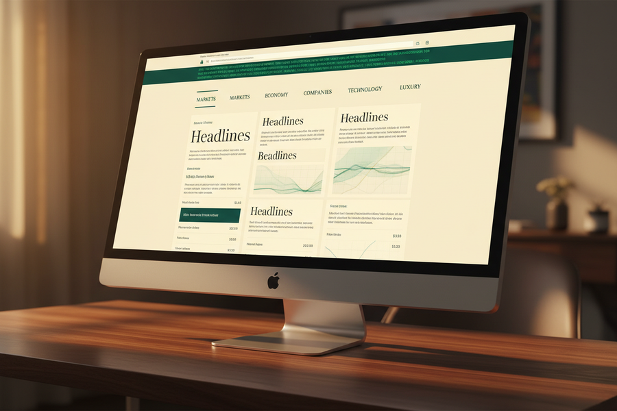 How I Designed a Bloomberg Terminal Aesthetic for a Shopify Store — The Full Creative Brief