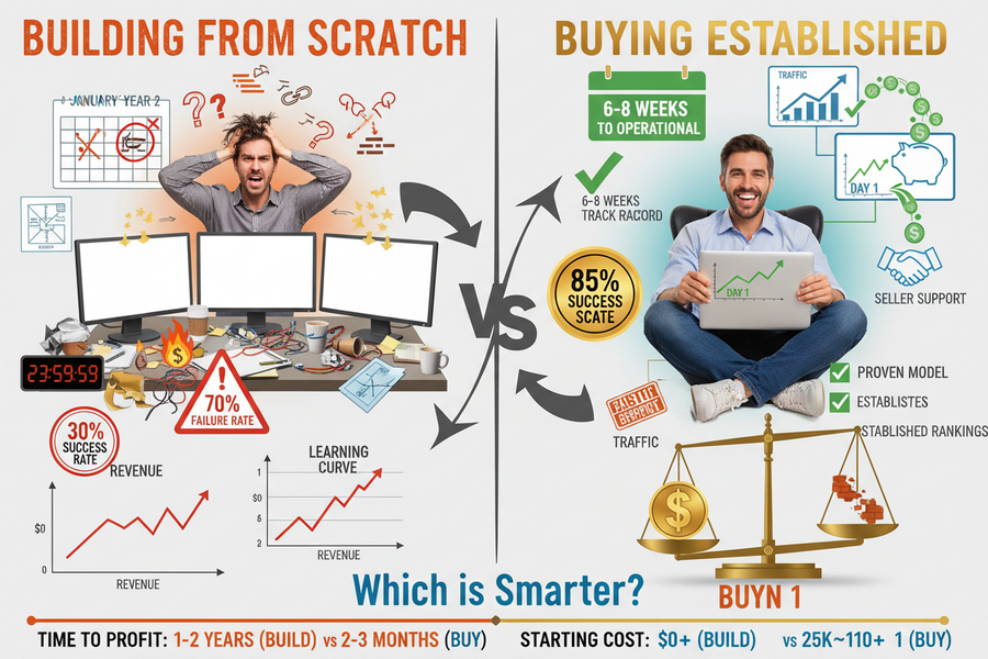 Buying vs Building an Online Business: Which is Smarter in 2026?
