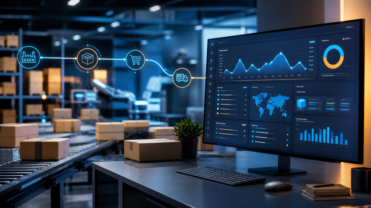 Dropshipping automation workflows connecting suppliers, orders, inventory, and tracking