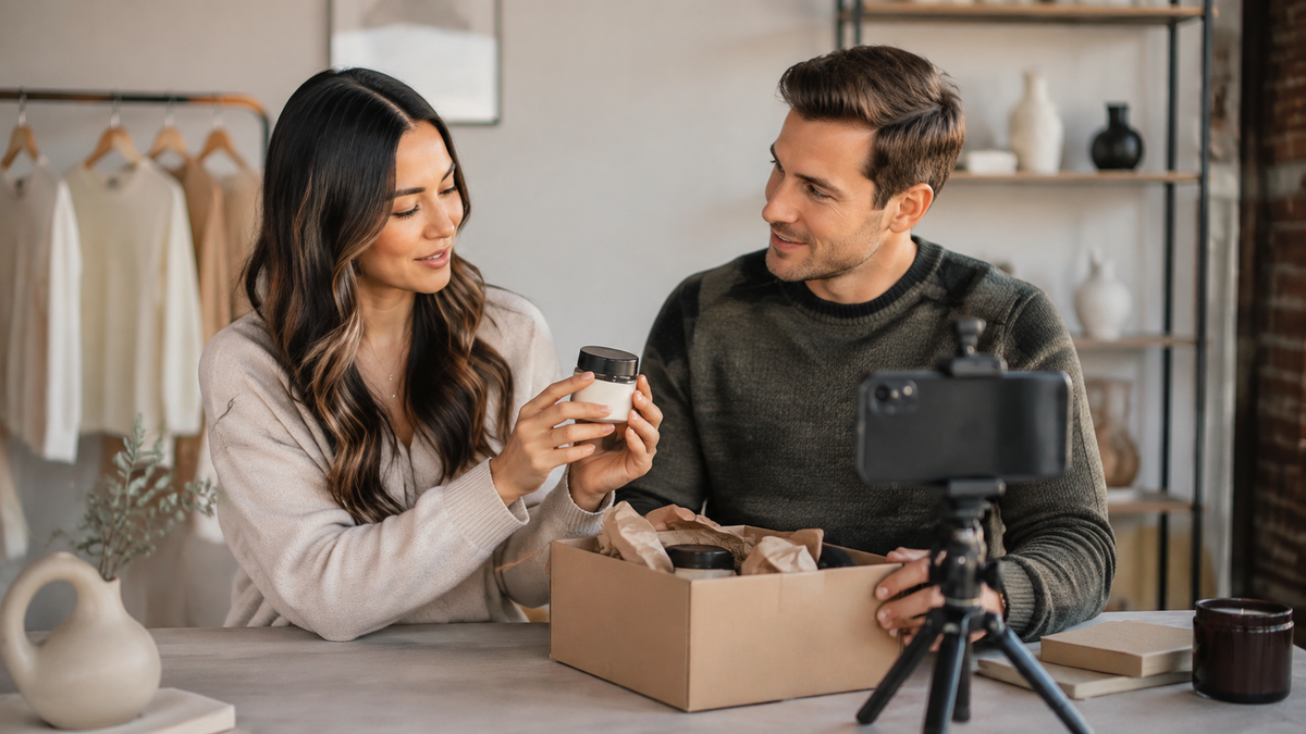 Ecommerce team planning an influencer marketing campaign
