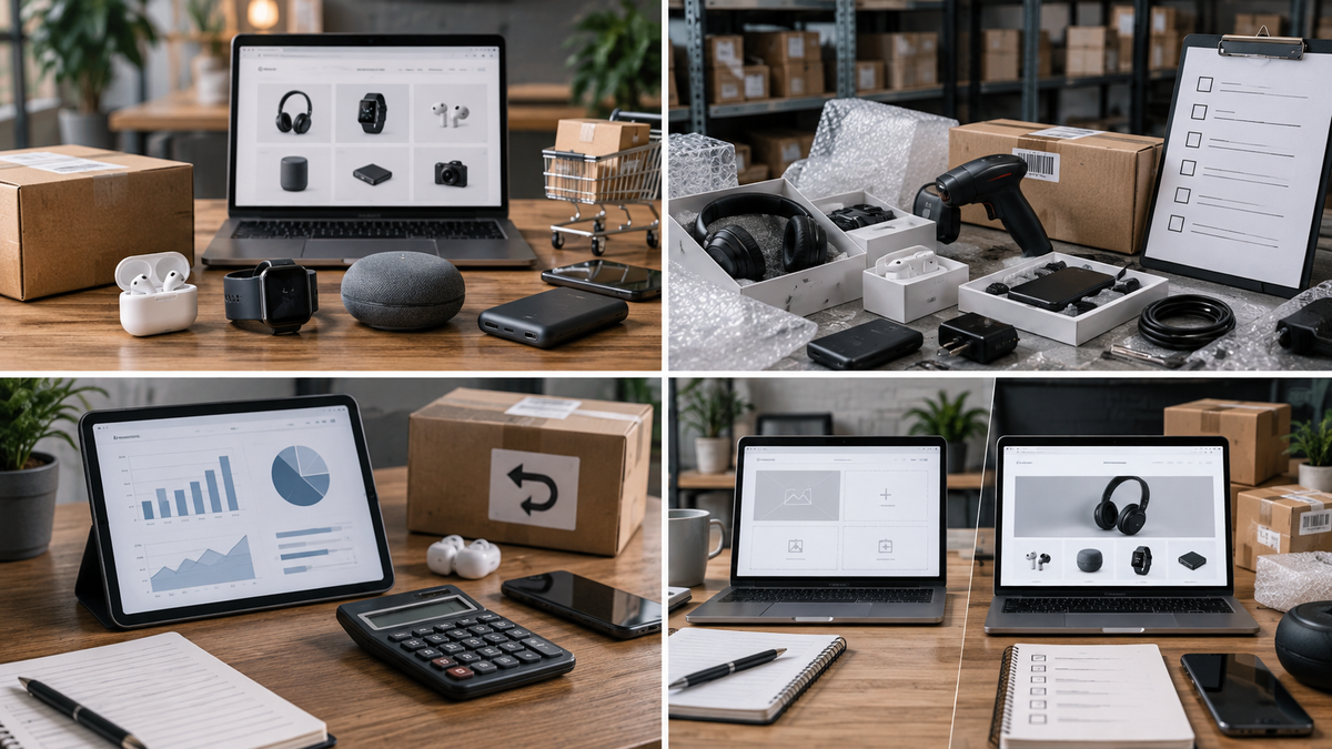 Electronics dropshipping products and ecommerce fulfillment workflow