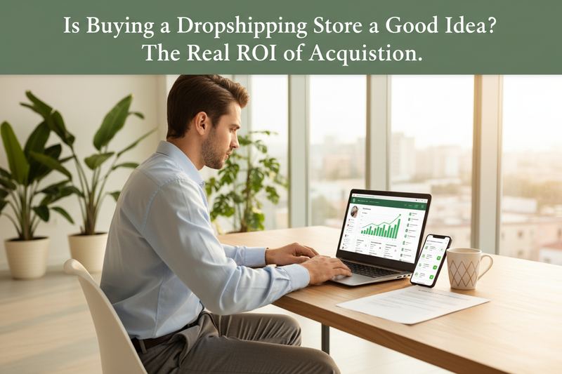 Is Buying a Dropshipping Store a Good Idea? The Real ROI of Acquisition