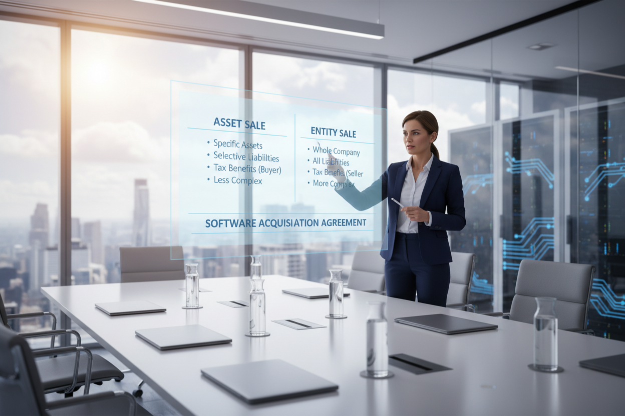 SaaS M&A Deal Structures: Asset Sales vs. Business Sales Explained