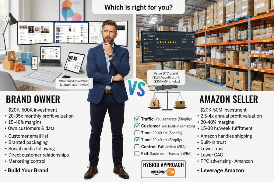 Shopify vs Amazon FBA: Which Business Should You Buy in 2026?