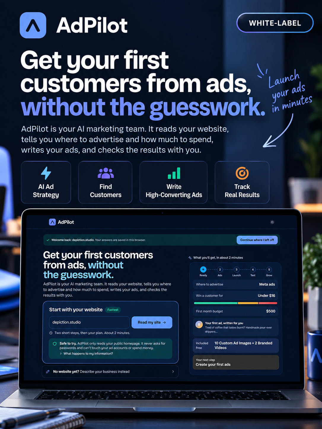 AdPilot – AI Marketing Planning Software (White-Label SaaS) screenshot 1