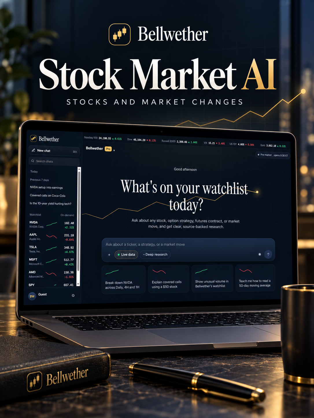 Stock Market AI Research Software – White-Label SaaS screenshot 1