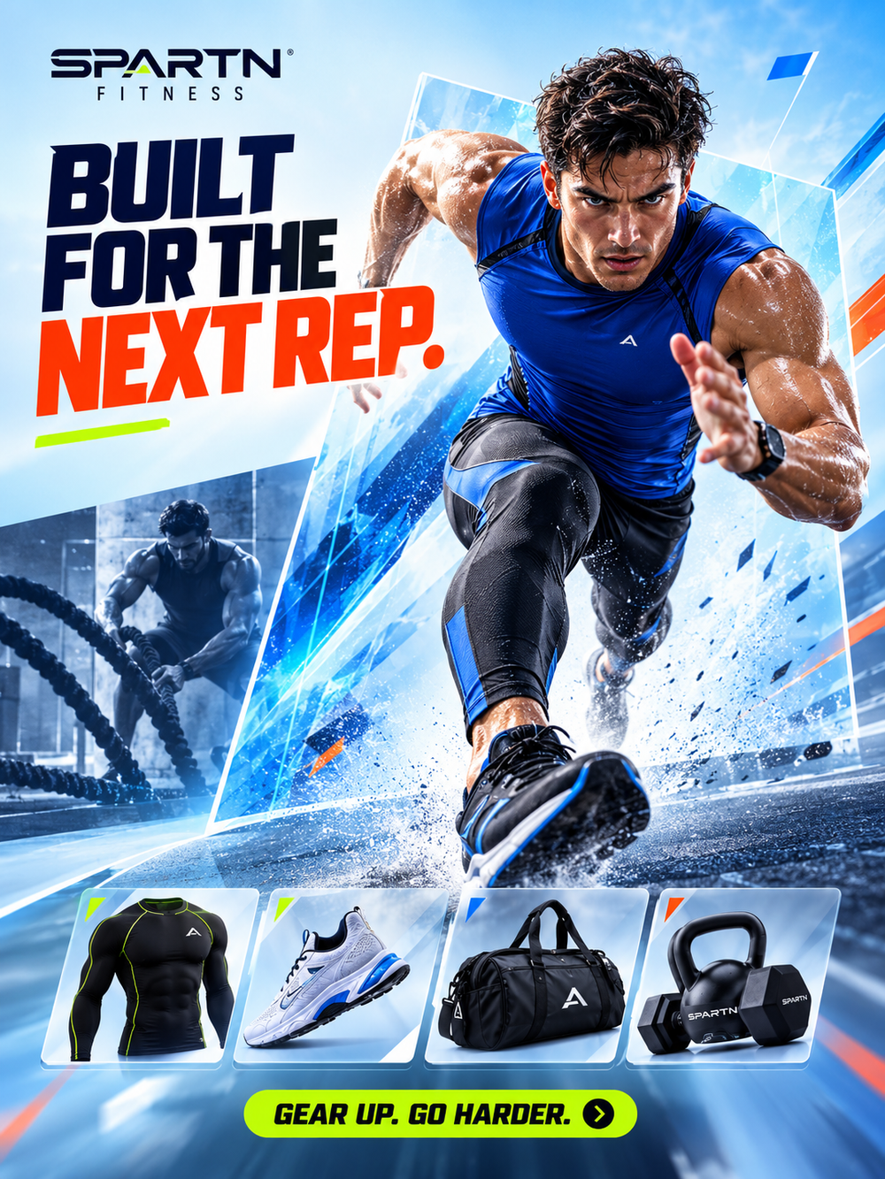 Ready-Made AI Fitness Gear & Accessories Shopify Dropshipping Business