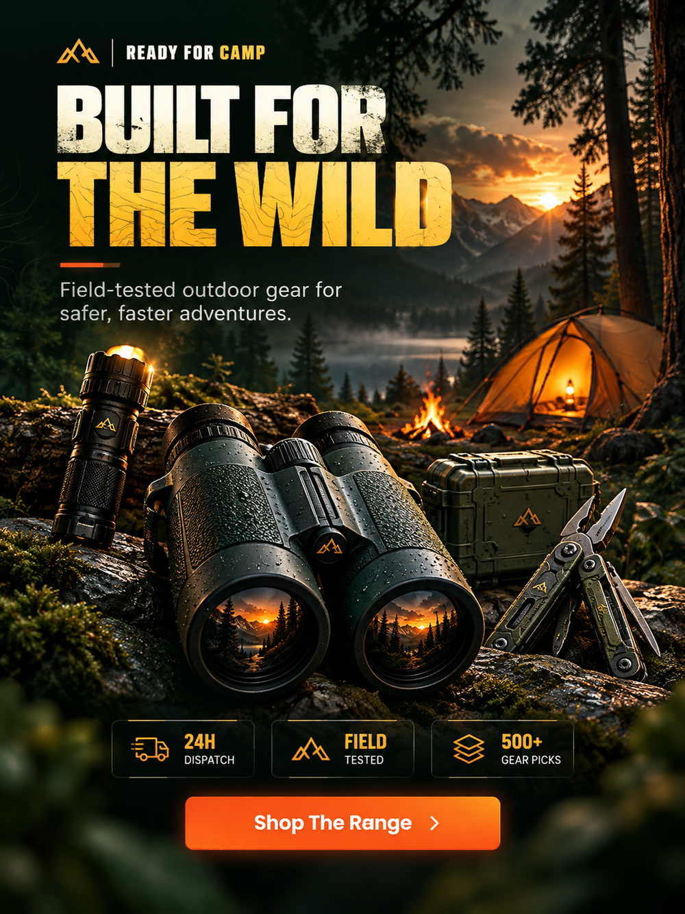 Ready-Made AI Camping Gear Dropshipping Business