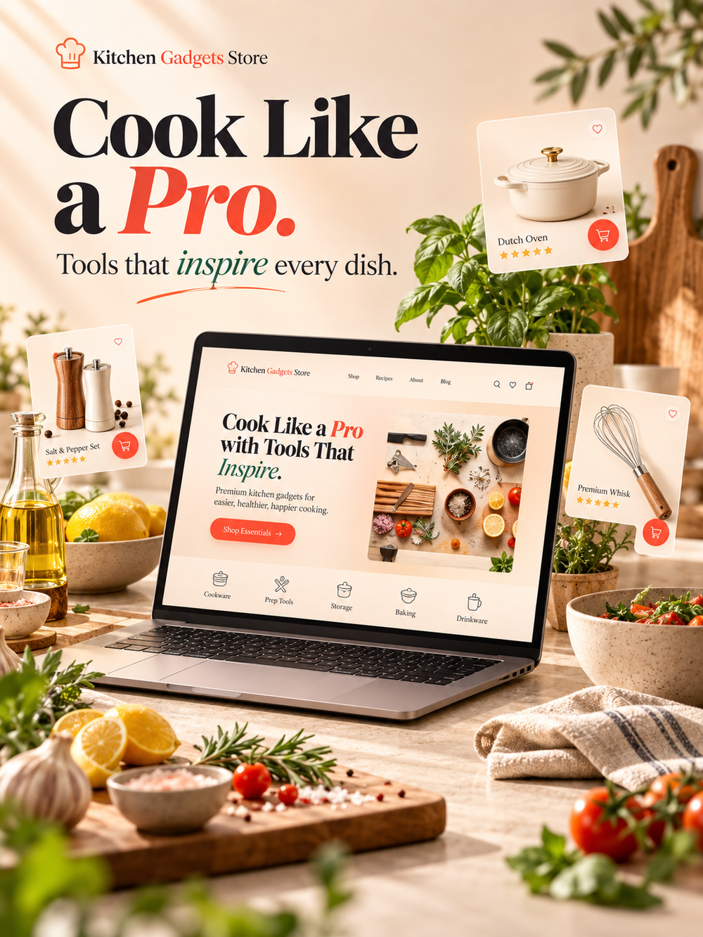 Ready-Made AI Kitchen Gadgets Online Dropshipping Business