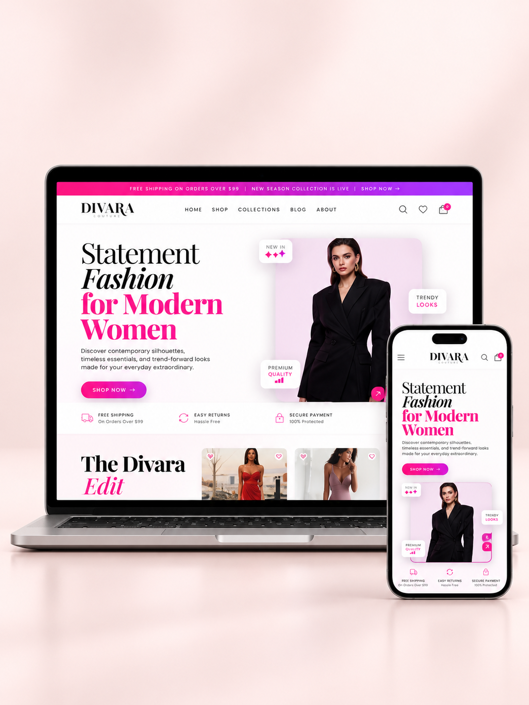 Ready-Made AI Women’s Fashion Shopify Dropshipping Business screenshot 1