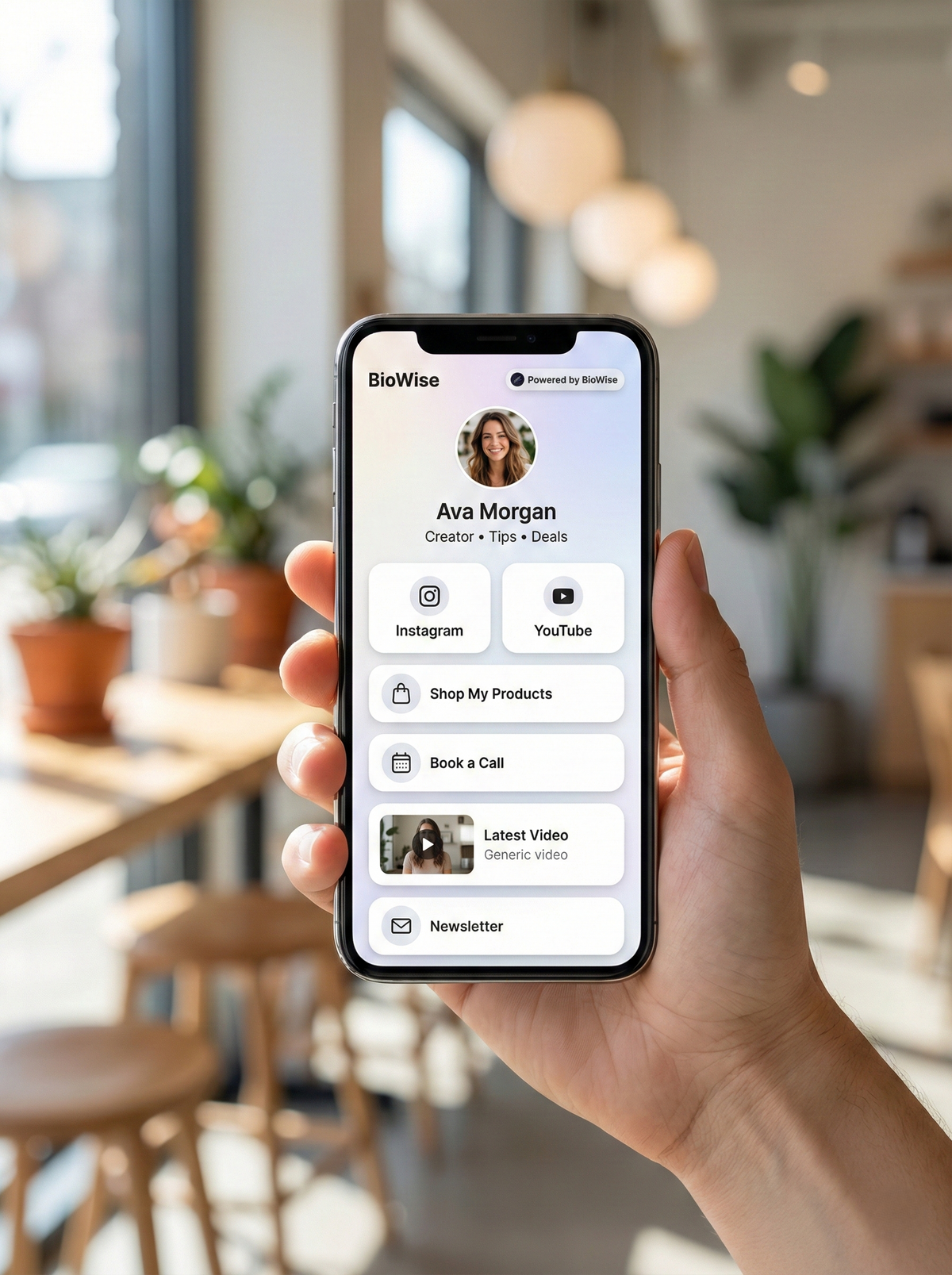 Bio Wise | Link-in-Bio Page Builder App screenshot 1