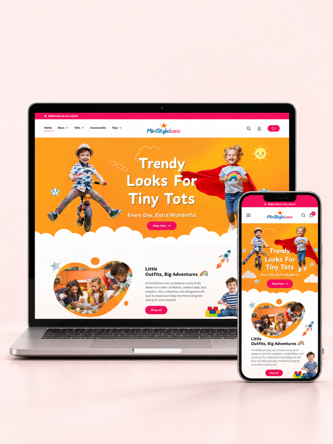 Ready-Made AI Kids’ Fashion Dropshipping Business screenshot 1
