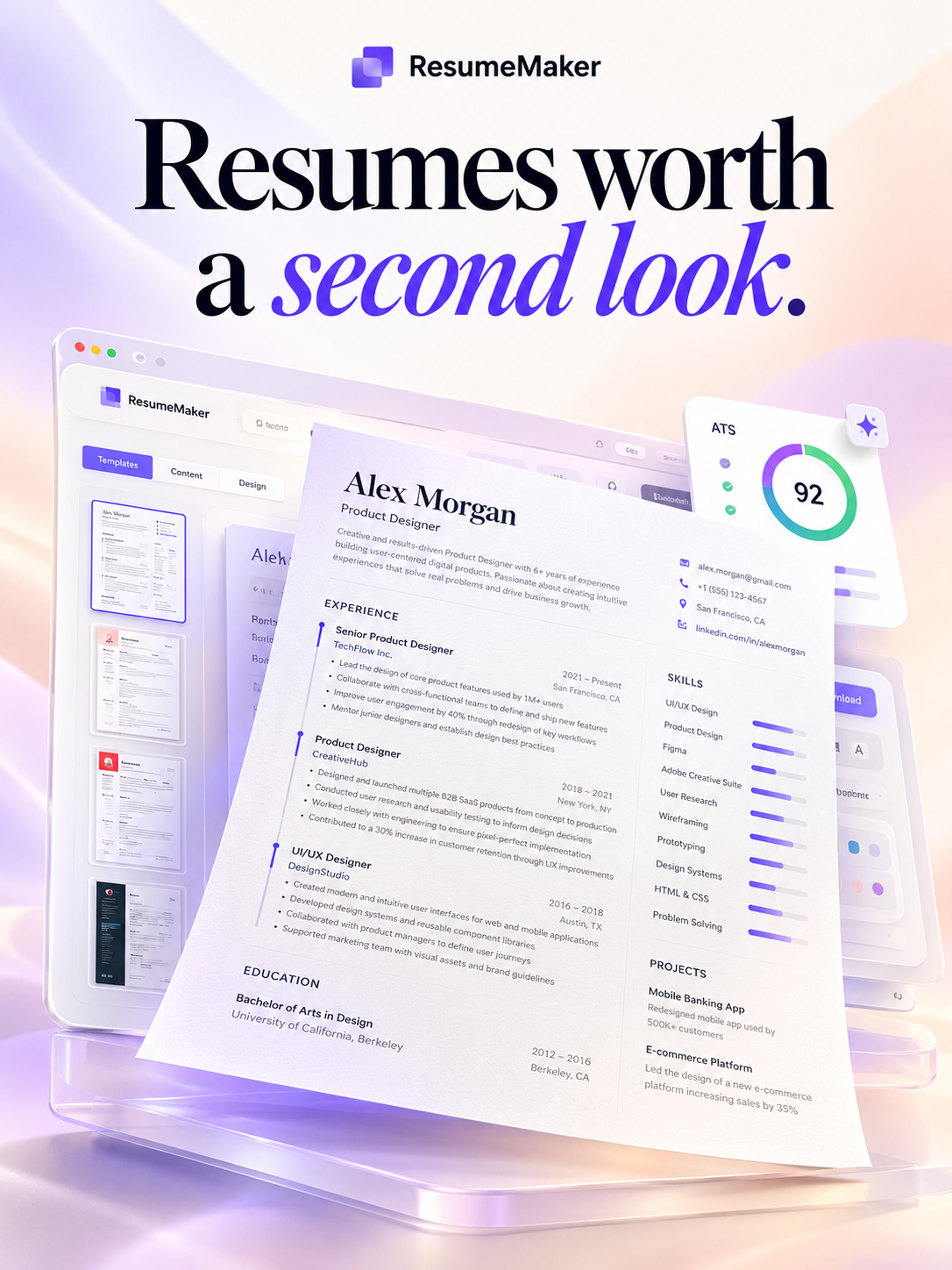 Resume Maker — White Label AI Resume & CV Builder Software screenshot 1