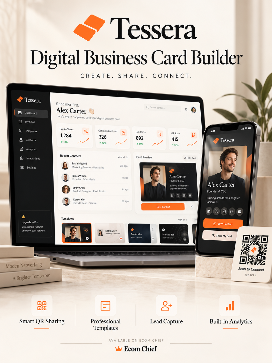 Digital Business Card App – White-Label SaaS for Sale screenshot 1